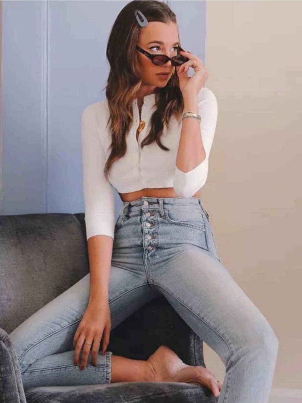Joe's Jeans x WeWoreWhat | The Danielle High Rise Vintage Jean